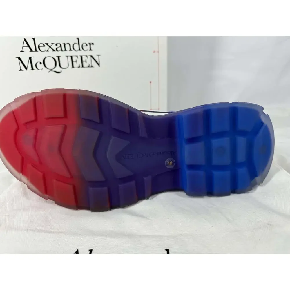 Alexander McQueen Tread Slick Lace-UP Boots Blue US 12 SPB-TS 368332